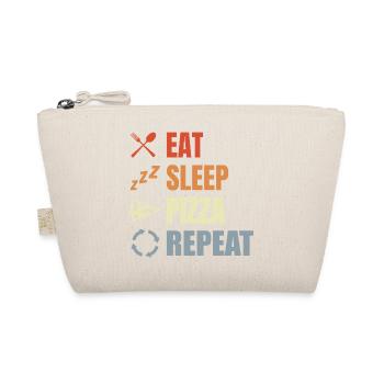Eat Sleep Pizza Repeat - Organic Pouch - nature - Front
