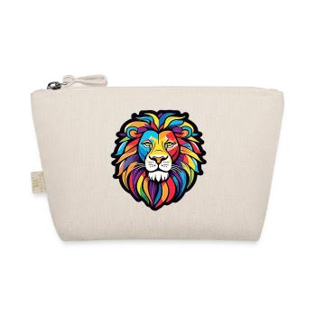Rainbow Bright Lion - Organic Pouch - nature - Front