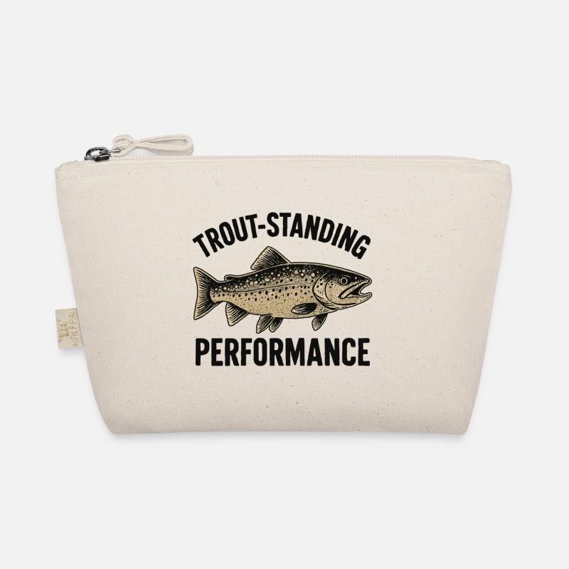 Forellen Angeln Spruch Trout-standing Performance Bio-Täschchen