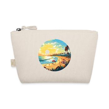 Sunset on the palm beach Circle - Organic Pouch - nature - Front