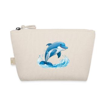 Delfin Wasserkraft Illustration - Bio-Täschchen - Natur - Vorne