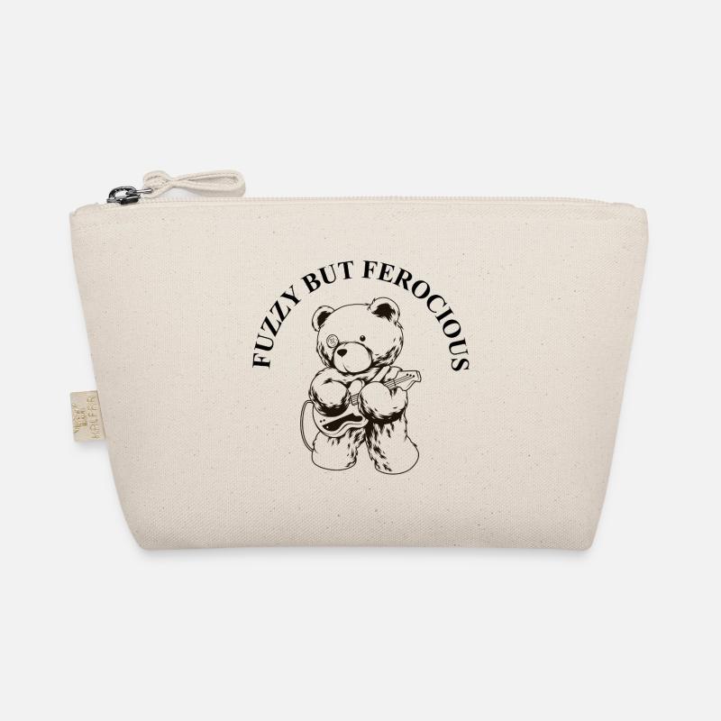 Fuzzy but Ferocious – Bear Rock Saying Organic Pouch