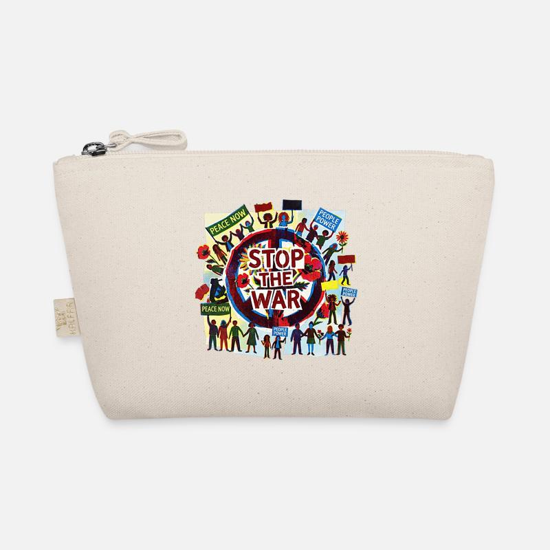 Peace Love Peace against War Organic Pouch