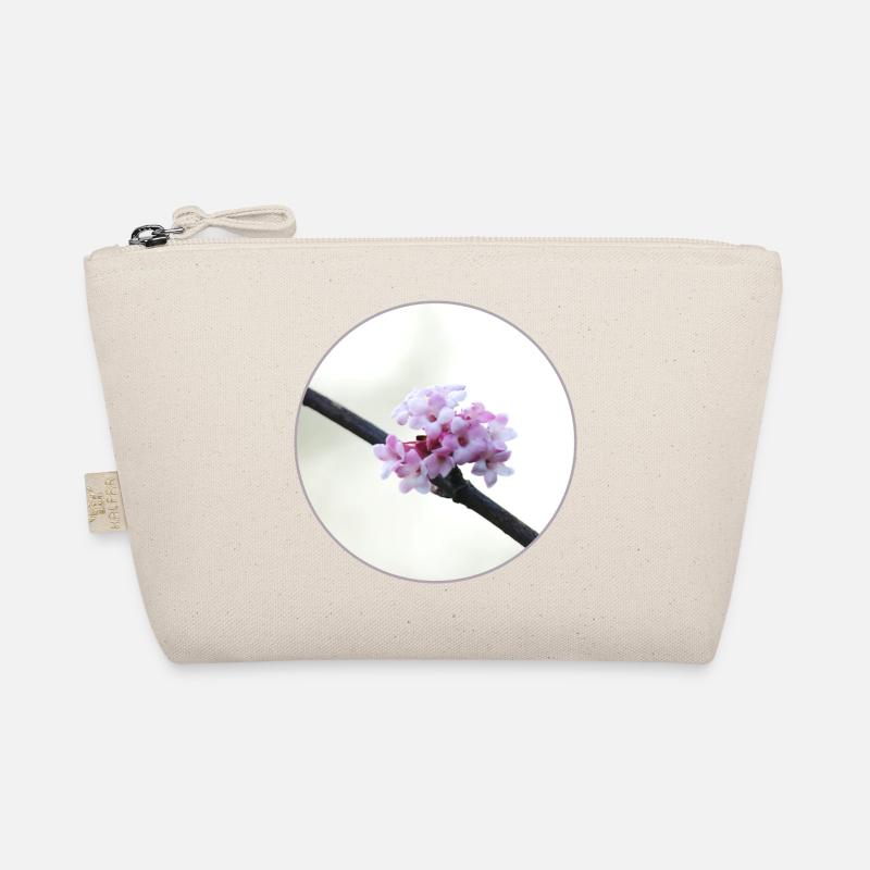 delicate pink-white blossom white blossom pink flower Organic Pouch