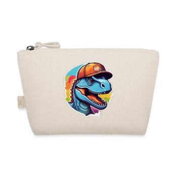 Dinosaur Rainbow Cap - Organic Pouch - nature - Front