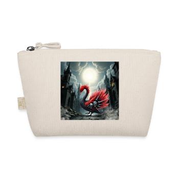 Gothic phoenix with skulls - Organic Pouch - nature - Front