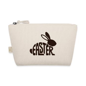 Easter Bunny Typo Shape - Organic Pouch - nature - Front