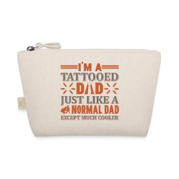 Tattooed Dad Cool Father Shirt - Organic Pouch - nature - Front