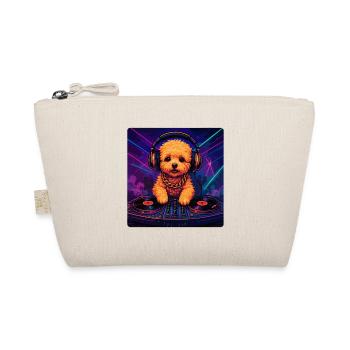Maltipoo DJ : Chien mignon avec des écouteurs et du néon - Trousse biologique - nature - Devant