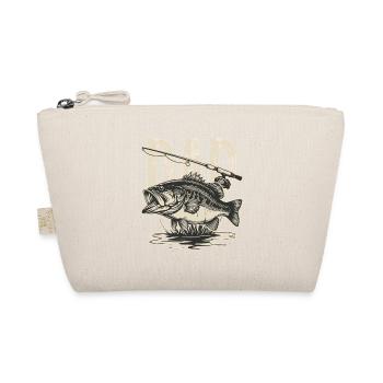 Vintage Bass Fisch-Illustration - Bio-Täschchen - Natur - Vorne