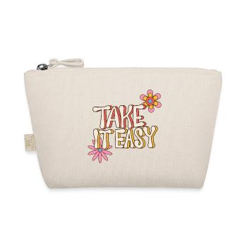 Take It Calm – Flower Power rétro années 70 - Trousse biologique - nature - Devant