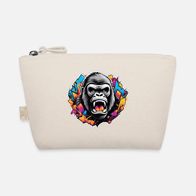 Gorilla-Graffiti leuchten Bio-Täschchen