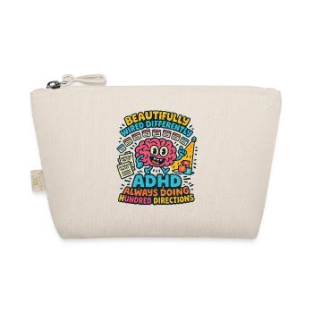 ADHD Always Doing Hundred Directions Neurodivergen - Organic Pouch - nature - Front