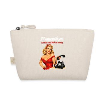 Pin-up Girl : Sarcasme et roulement des yeux dans un style rétro - Trousse biologique - nature - Devant