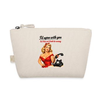 Pin-up Girl : Sarcasme et roulement des yeux dans un style rétro - Trousse biologique - nature - Devant