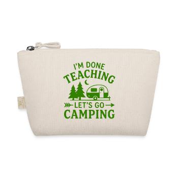 T-Shirt Pensionierter Lehrer-Campingkarawane - Bio-Täschchen - Natur - Vorne