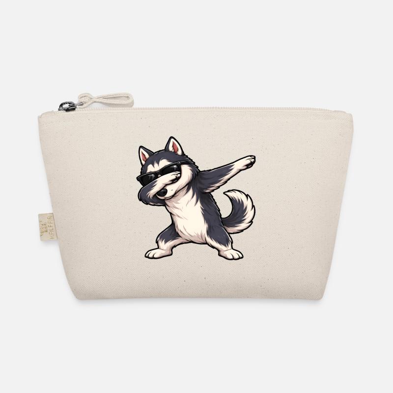 Dabbing Husky Bio-Täschchen