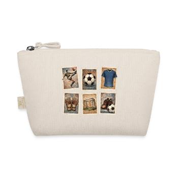 Vintage Football Stamps Collection - Organic Pouch - nature - Front