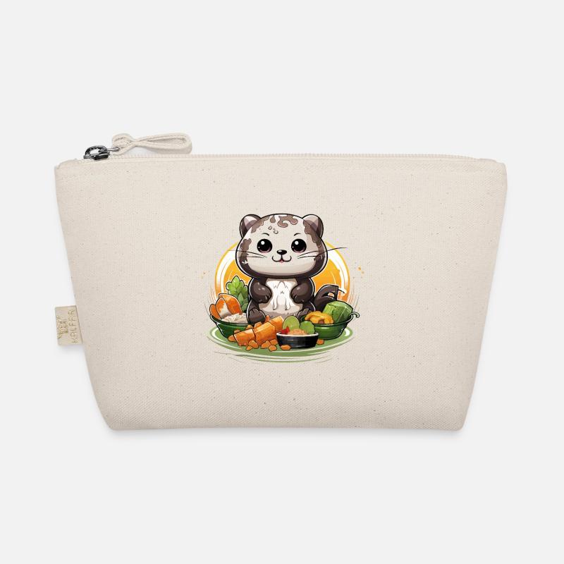 Küchenpanda beim Festessen Bio-Täschchen