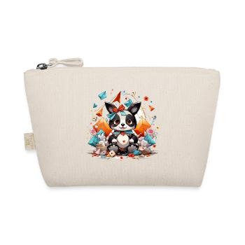 Panda origami de Kawaii dans la mer scintillante - Trousse biologique - nature - Devant