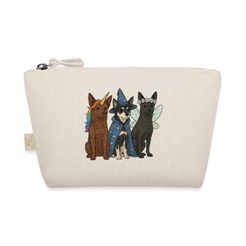 Magische Fantasy Dogs - Australian Kelpie Hunde - Bio-Täschchen - Natur - Vorne