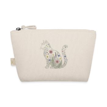 Silhouette de chat fleuri Maman Plante Maman V - Trousse biologique - nature - Devant