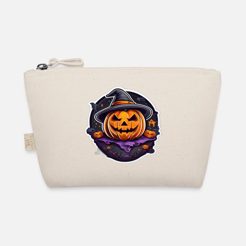 Pumpkin Witch Halloween Cartoon Organic Pouch