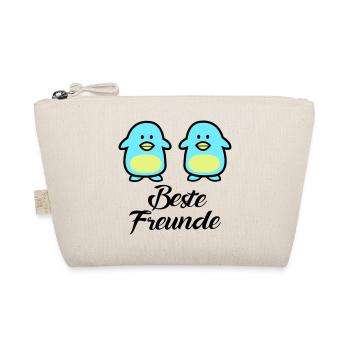 Pinguine Beste Freunde - Bio-Täschchen - Natur - Vorne