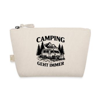 Camping geht immer Camper Wohnmobil Outdoor - Bio-Täschchen - Natur - Vorne