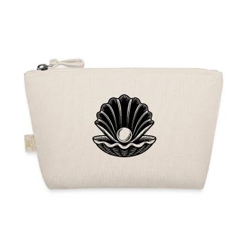 Palourde avec perle isolée sur fond blanc - Trousse biologique - nature - Devant