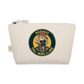Rogue Kid On Bike – Rebel Patch - Organic Pouch - nature - Front