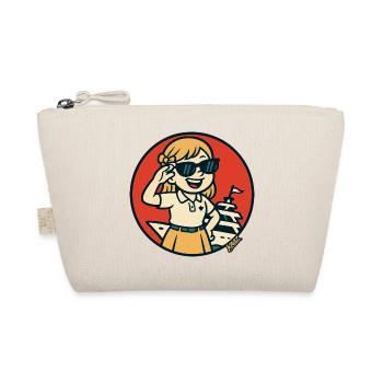 Sunny Sailor Circle Art - Organic Pouch - nature - Front