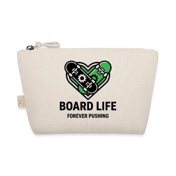 Board Life, Stylish Skater Shirt, Hoodie, Bag - Organic Pouch - nature - Front
