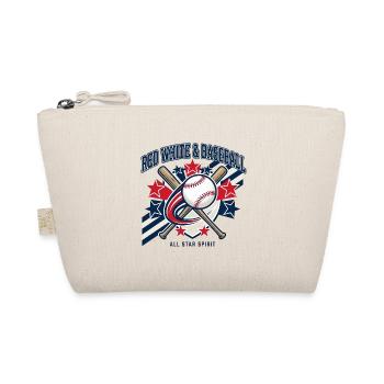 Red White Baseball All Star Spirit - Bio-Täschchen - Natur - Vorne