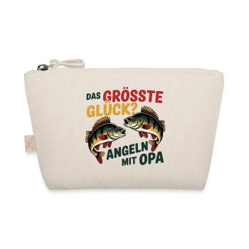 Größtes Glück: Angeln mit Opa - Bio-Täschchen - Natur - Vorne