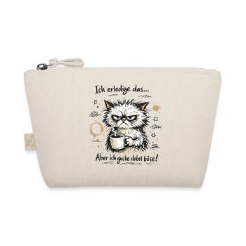 Ich mach das Katze lustiger Büro Spruch - Bio-Täschchen - Natur - Vorne