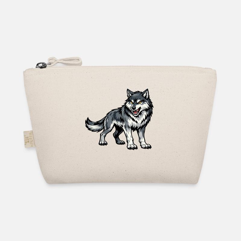 Wolf Ghost Illustration Organic Pouch