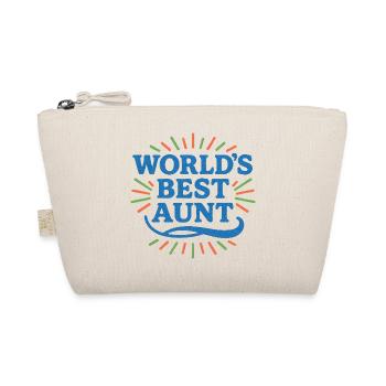 World's Best Aunt Celebration - Organic Pouch - nature - Front