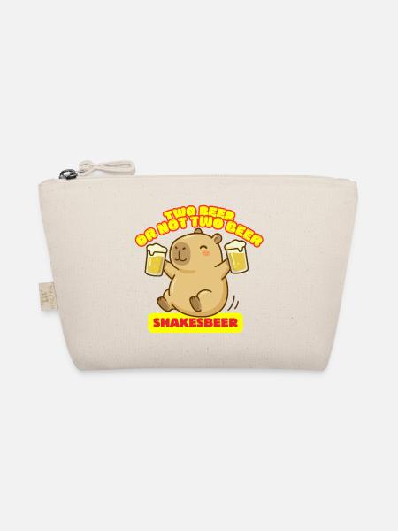 Zwei Bier oder nicht zwei Bier – Shakesbeer – Capybara - Bio-Täschchen - Natur - Vorne