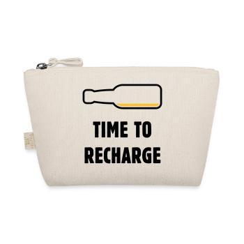 Time To Recharge (Bier / Bierchen / POS 2C) - Bio-Täschchen - Natur - Vorne