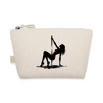 Exotic Pole Dance: Sexy Squat in High Heels Art - Organic Pouch - nature - Front