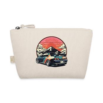 JDM car Japanese Retro Car Racing Drifting Legend - Organic Pouch - nature - Front
