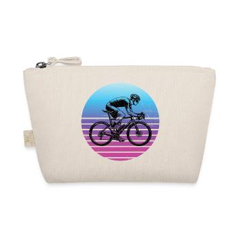 Gift idea for a road bike with road bike - Organic Pouch - nature - Front