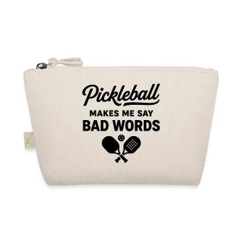 Pickleball Passion | Joueur et Humour Sportif - Trousse biologique - nature - Devant