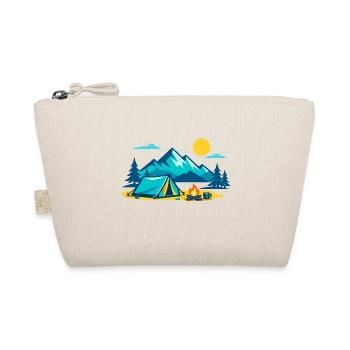 Camping sous tente de montagne sous un paysage ensoleillé de montagne - Trousse biologique - nature - Devant