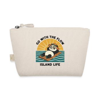 Panda Go With The Flow Island Life Zen - Organic Pouch - nature - Front