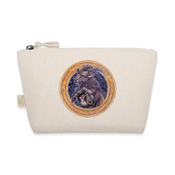 Zodiac Sign Sternzeichen Steinbock Capricorn - Organic Pouch - nature - Front