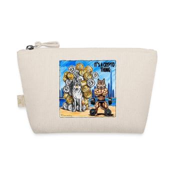 Crypto Power Animal Dog and Wolf - Organic Pouch - nature - Front