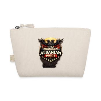 Albania's Proud Eagle Motif - Organic Pouch - nature - Front