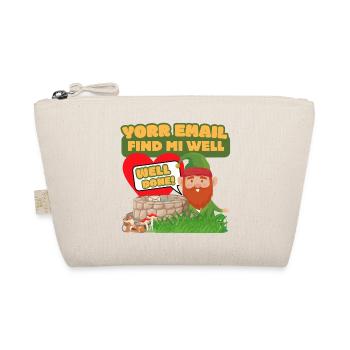 Yorr Email Find Mi Well - Gnome Humour - Organic Pouch - nature - Front